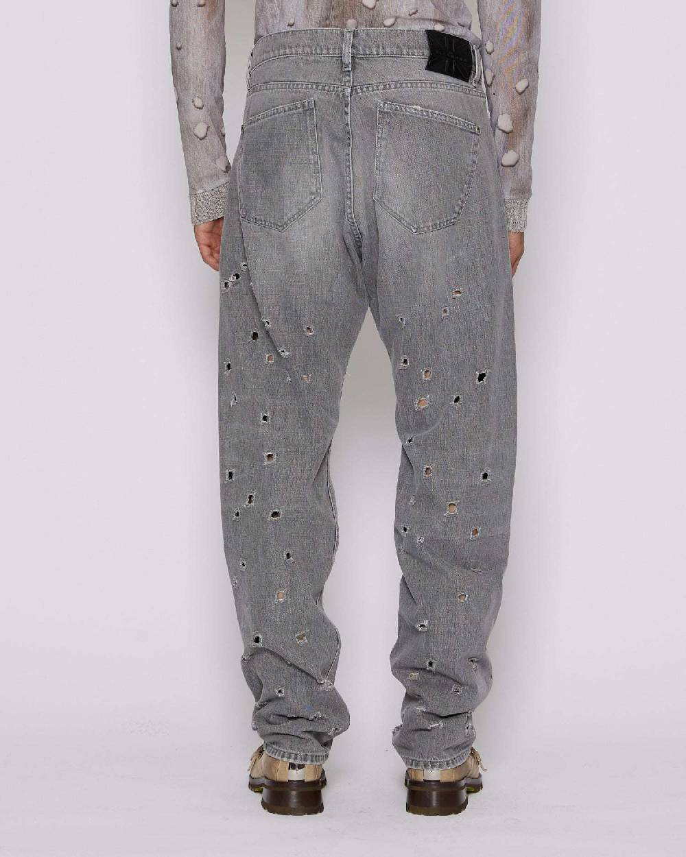 John Richmond Jeans Regular Con Strappi Sul Davanti