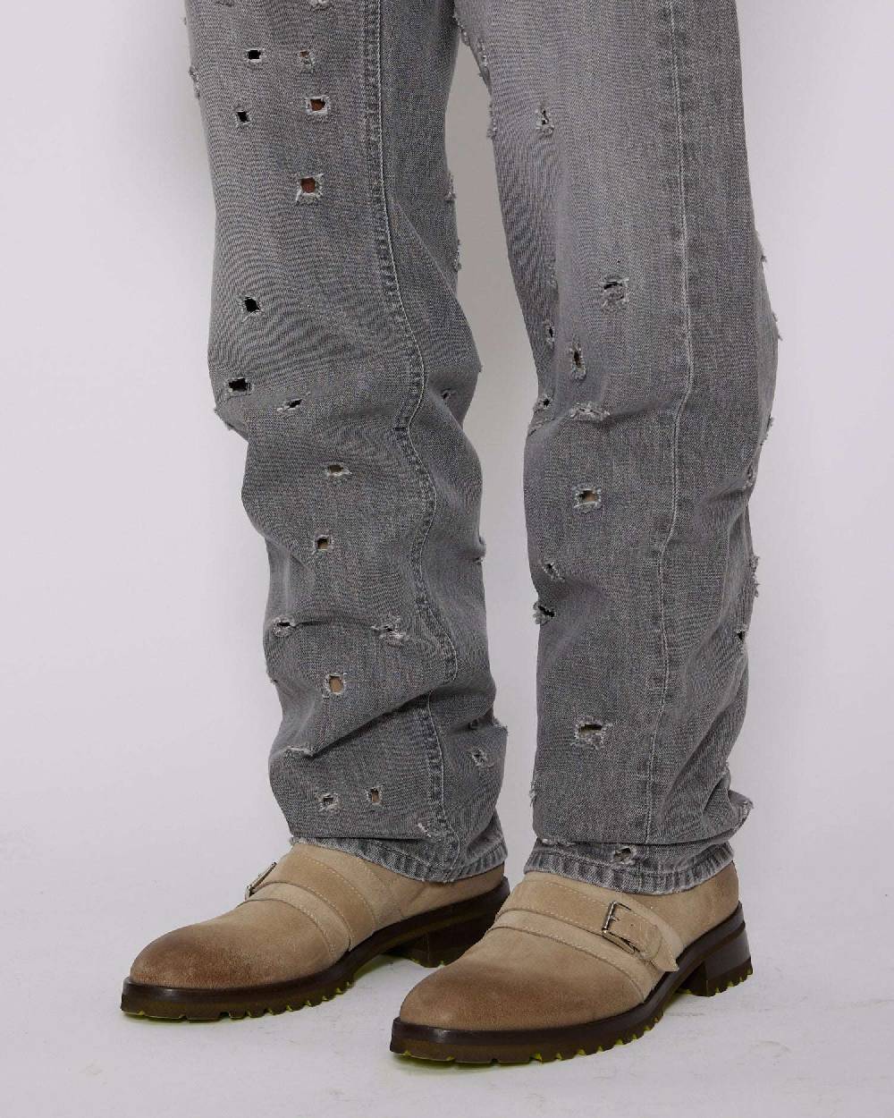 John Richmond Jeans Regular Con Strappi Sul Davanti