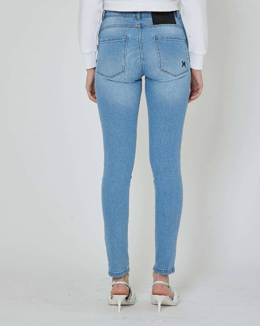 John Richmond Jeans Slim Con Logo Ricamato Sul Retro
