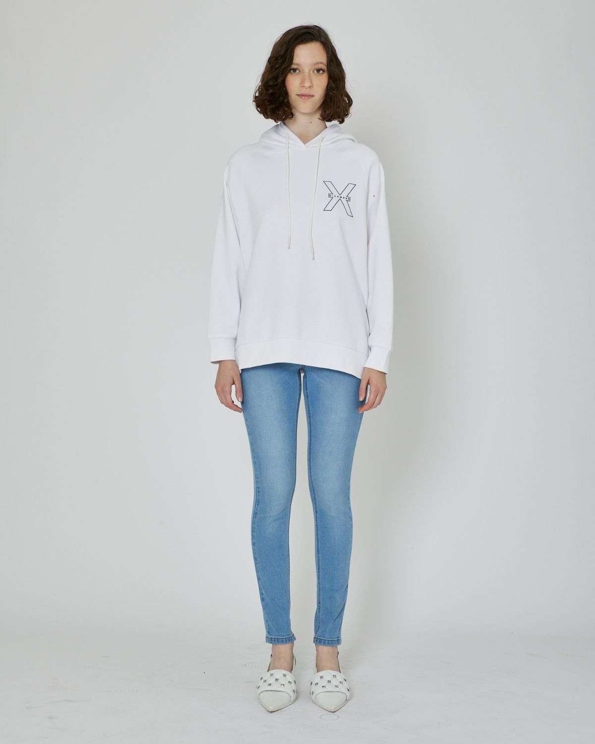 John Richmond Jeans slim con logo ricamato sul retro