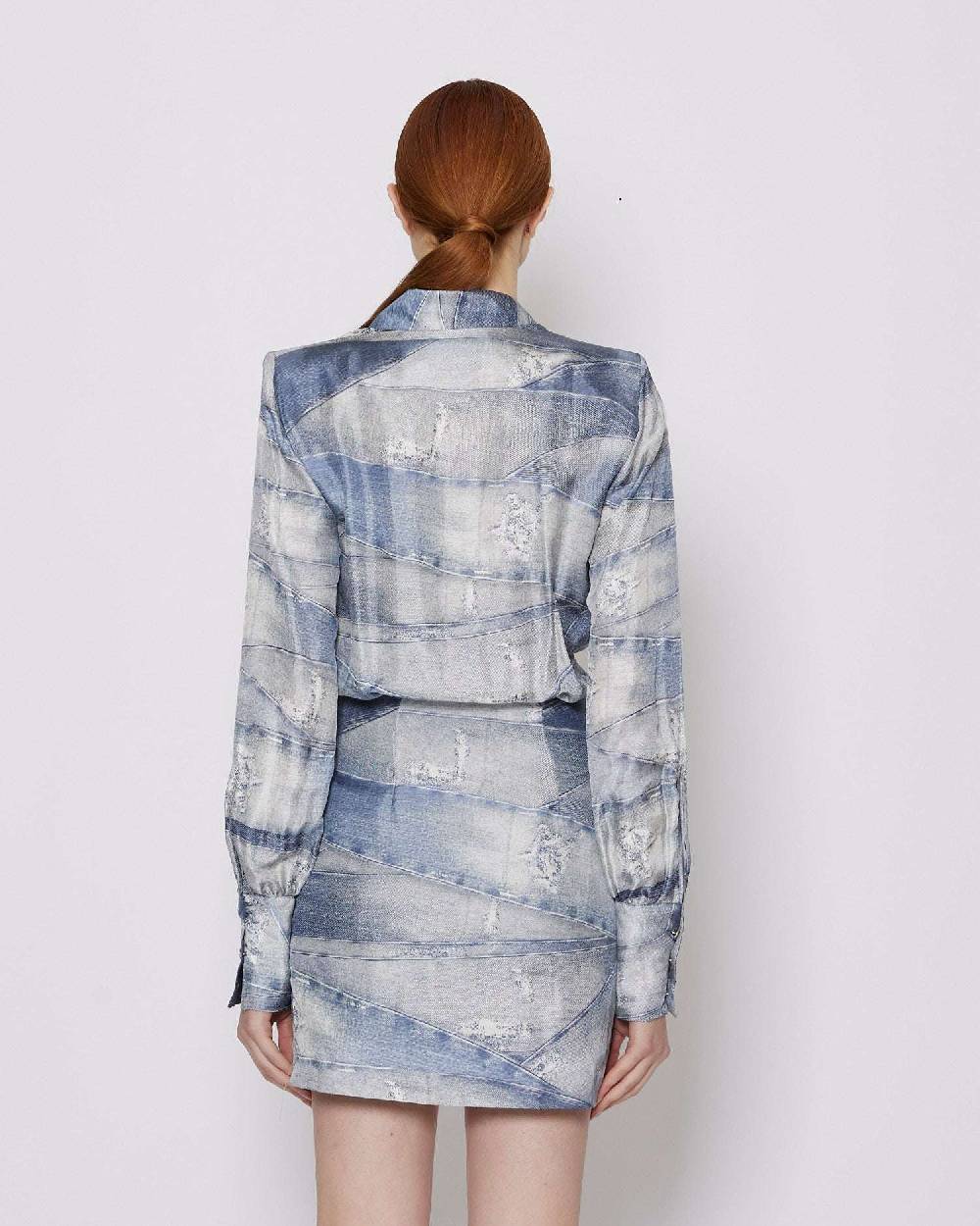 John Richmond Abito Corto Chemisier In Crêpe