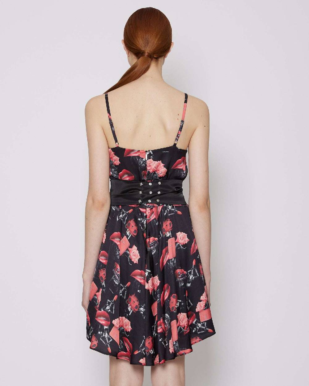 John Richmond Abito Corto Con Bretelle Sottili