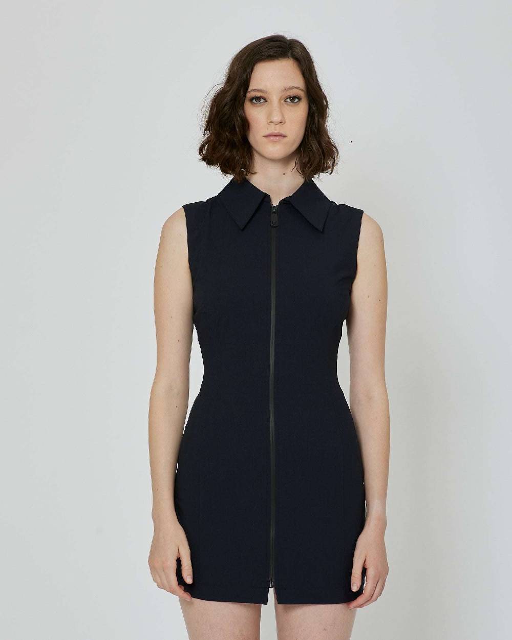 John Richmond Abito Corto Con Cerniera Frontale