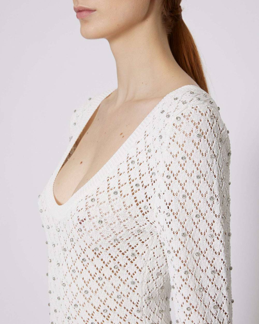 John Richmond Abito Corto Con Trama Decorativa