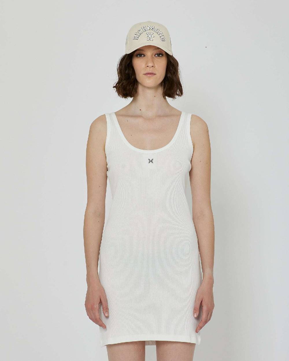 John Richmond Abito corto smanicato con logo