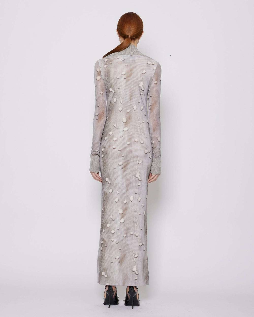 John Richmond Abito Lungo Con Polsini A Coste