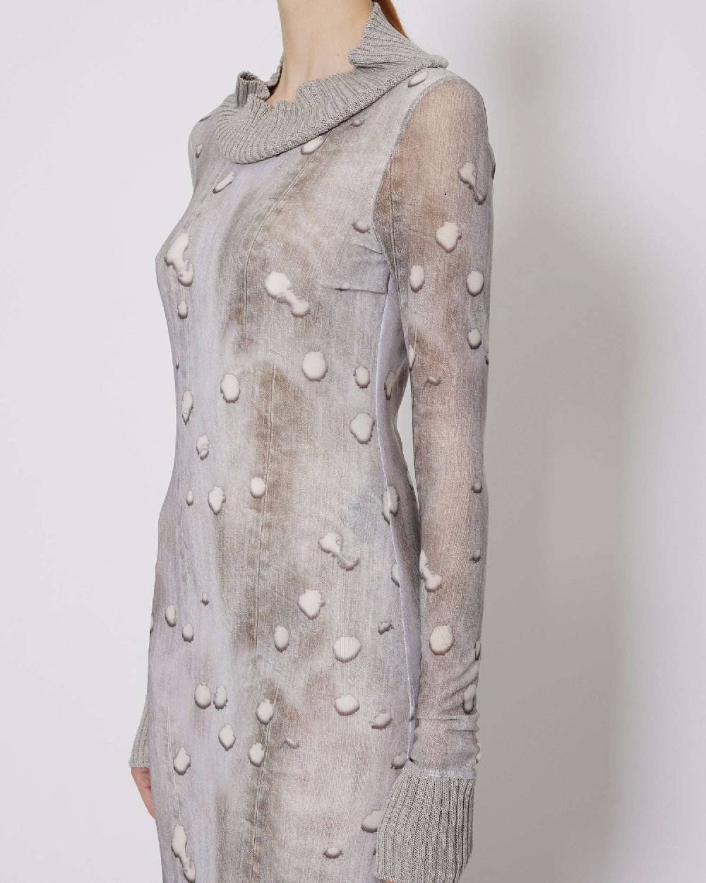 John Richmond Abito Lungo Con Polsini A Coste