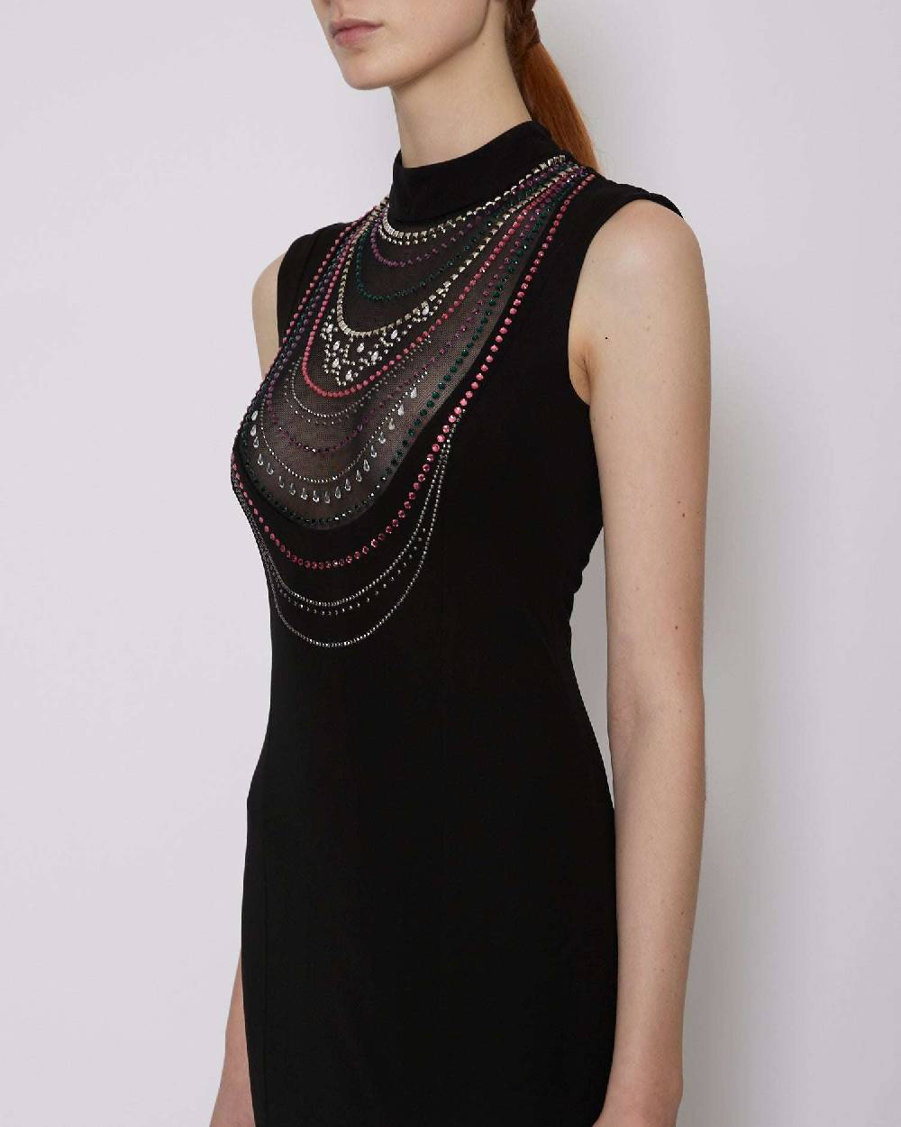 John Richmond Abito Lungo Con Spacco Laterale