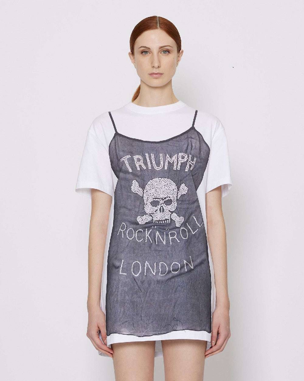 John Richmond Abito Maxi T-shirt Con Stampa