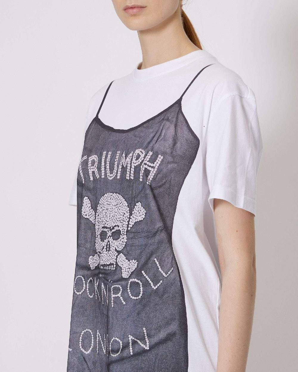 John Richmond Abito Maxi T-shirt Con Stampa