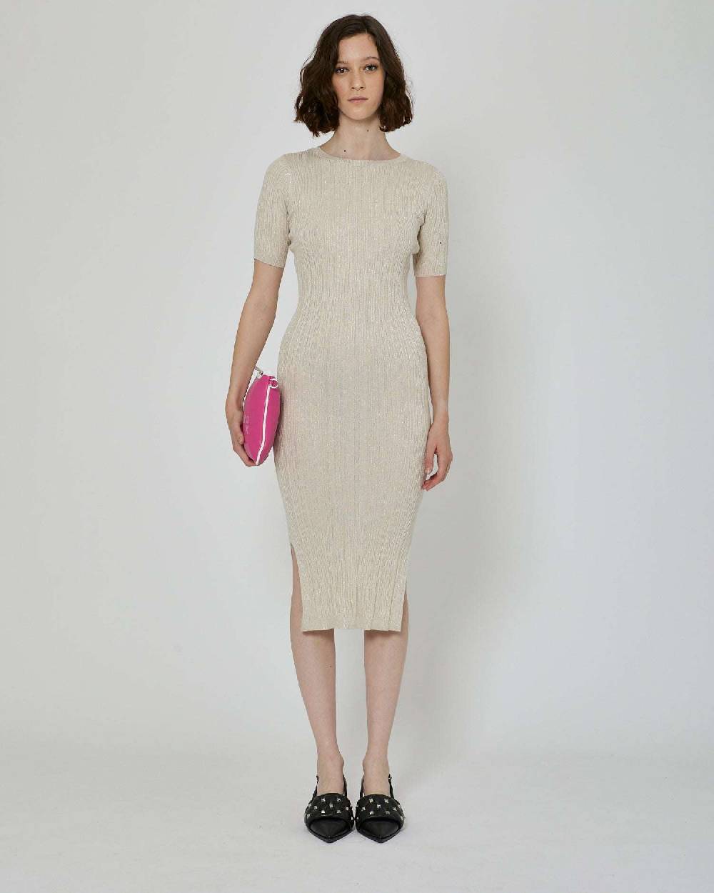 John Richmond Abito midi a coste