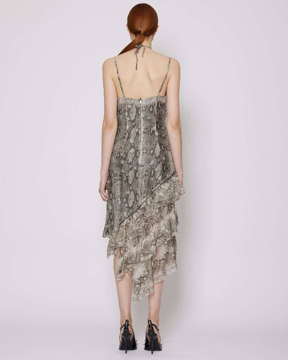 John Richmond Abito Midi Con Scollo A V