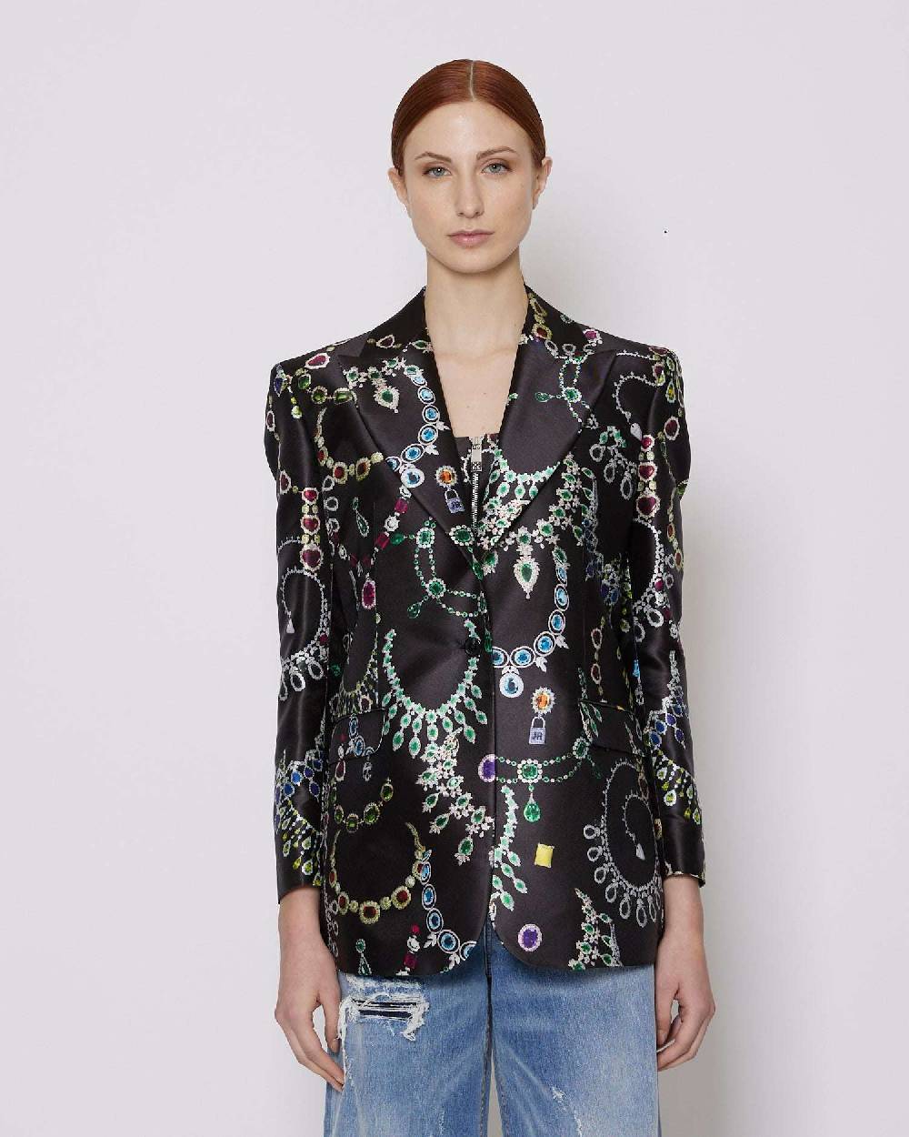 John Richmond Blazer Monopetto Con Pattern