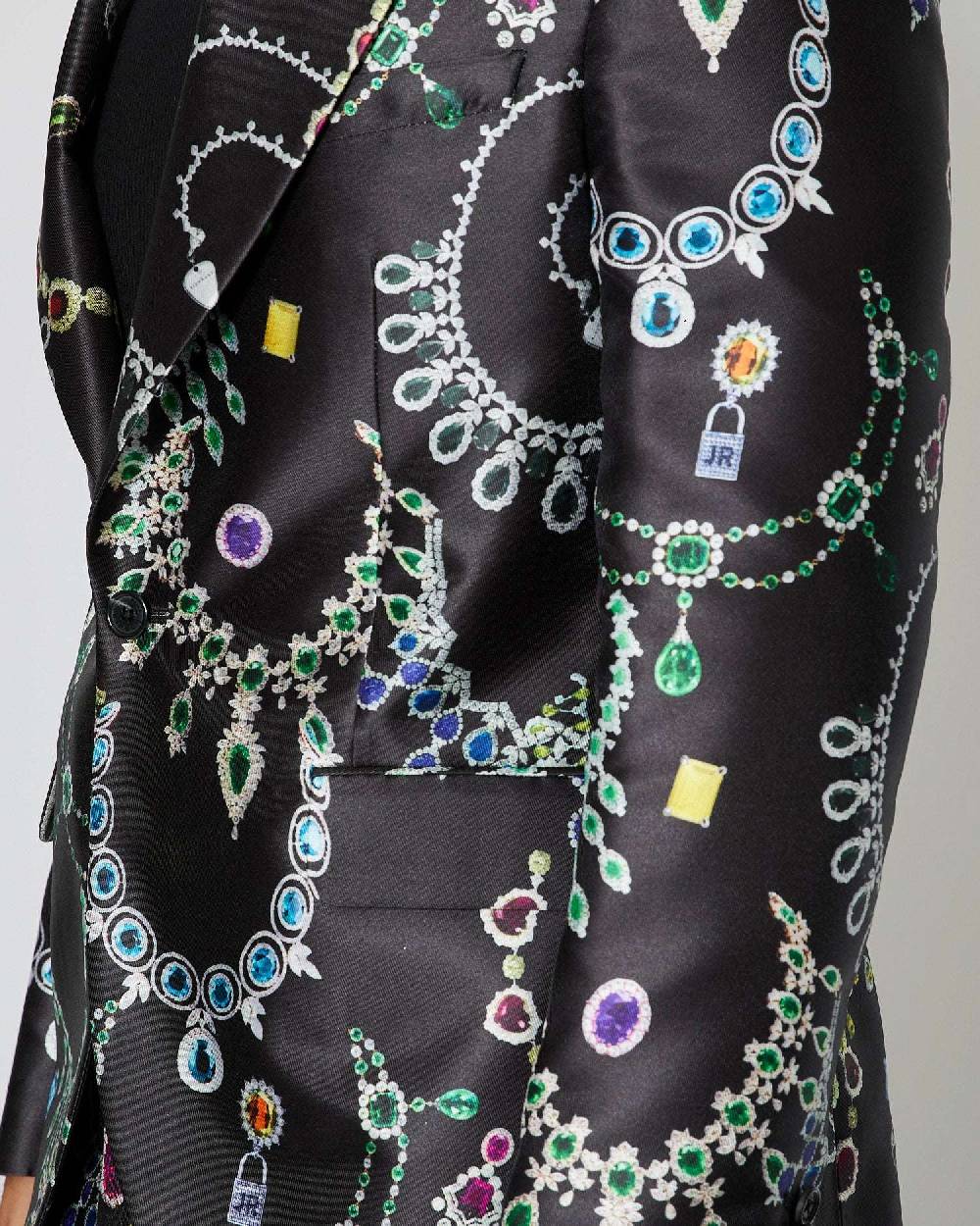 John Richmond Blazer Monopetto Con Pattern Allover