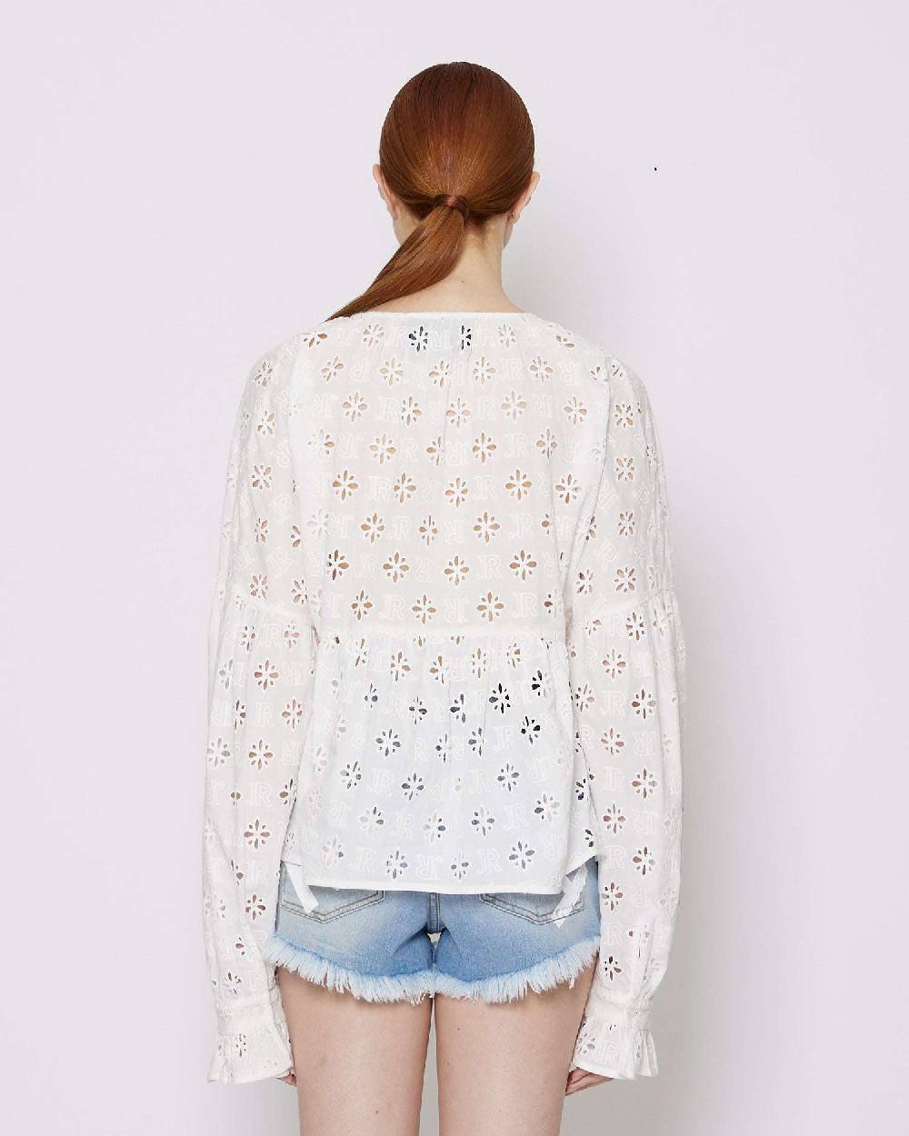 John Richmond Blusa Con Ricami Tone Sur Tone