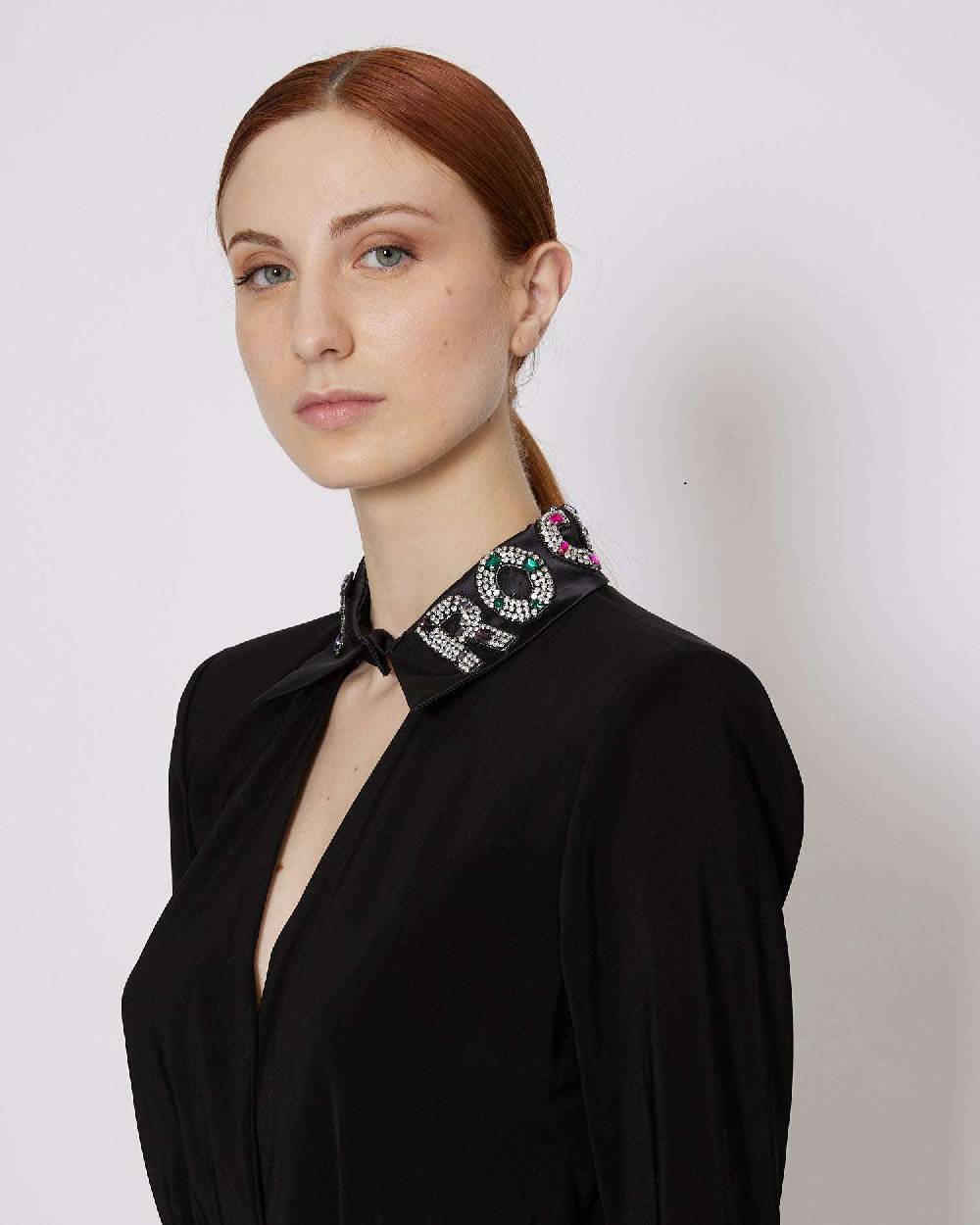 John Richmond Body Con Colletto Con Applicazioni