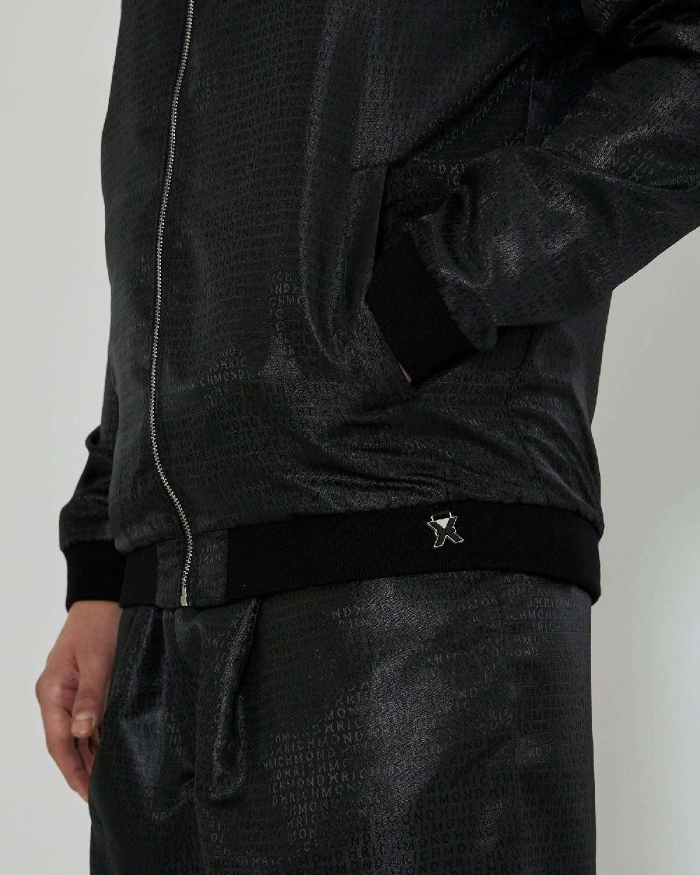 John Richmond Bomber Con Trama Decorativa