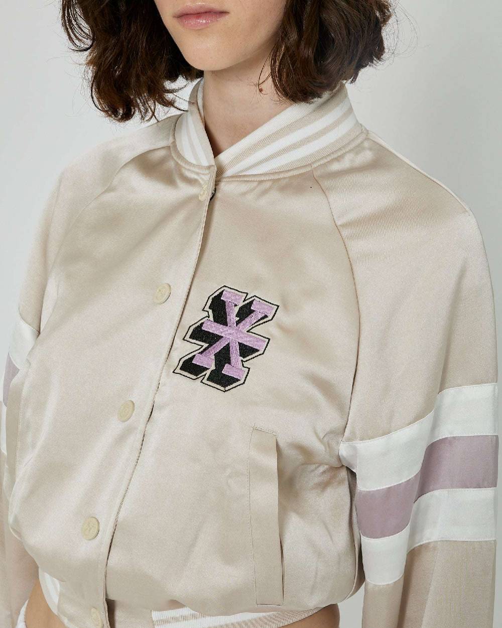 John Richmond Bomber Crop Con Logo Richmond X