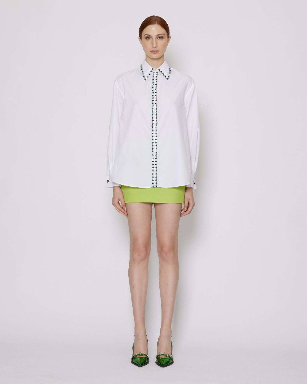 John Richmond Camicia con applicazioni gioiello