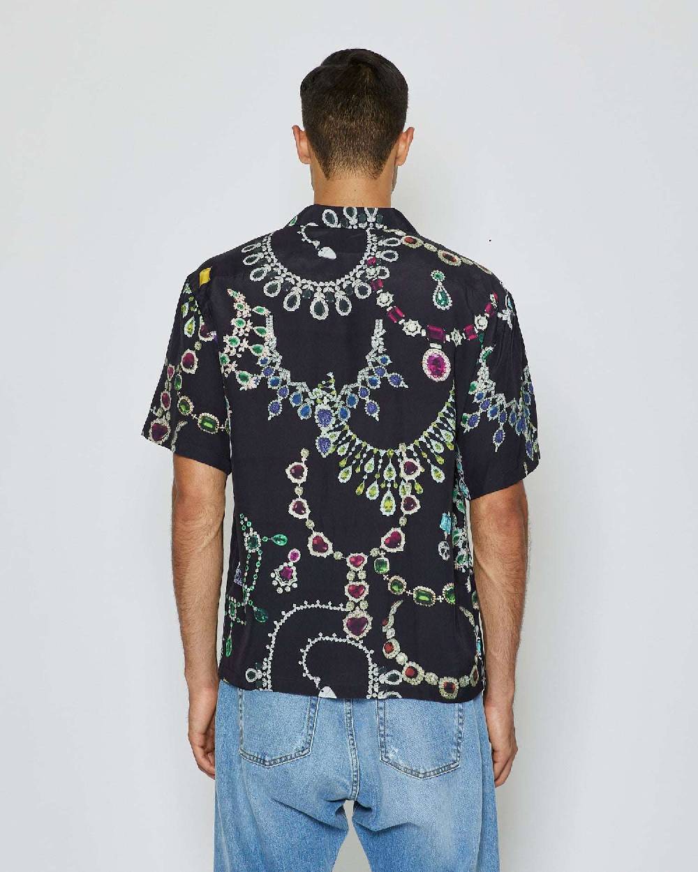 John Richmond Camicia Con Pattern Tone Sur Tone