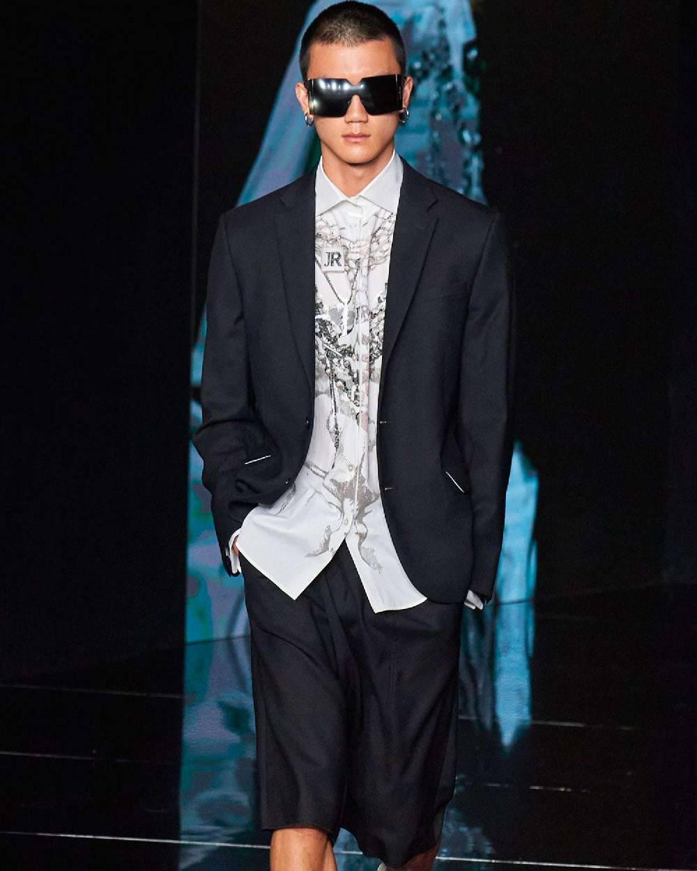 John Richmond Camicia Con Stampa Sul Davanti