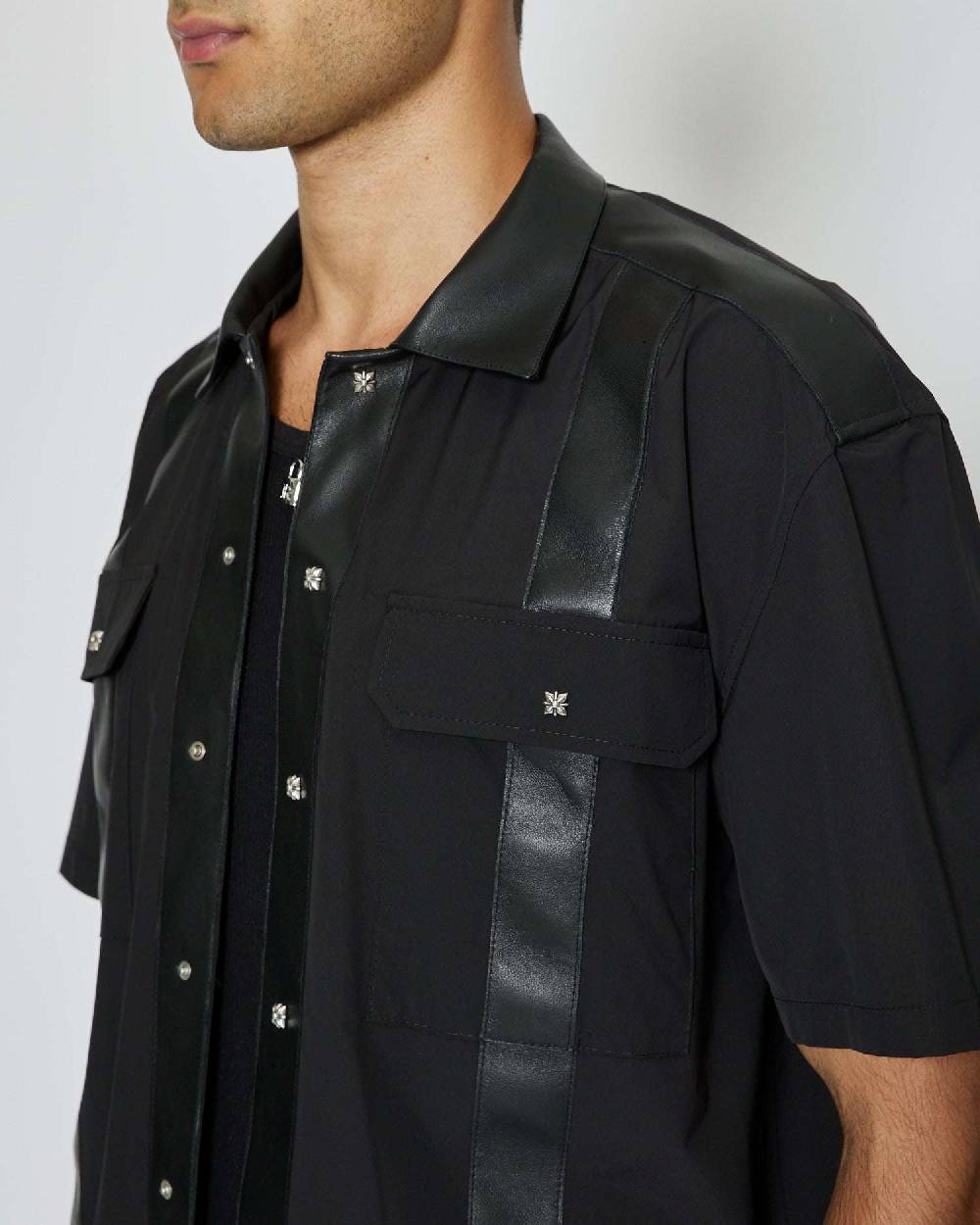 John Richmond Camicia Con Tasche Frontali Con Clip