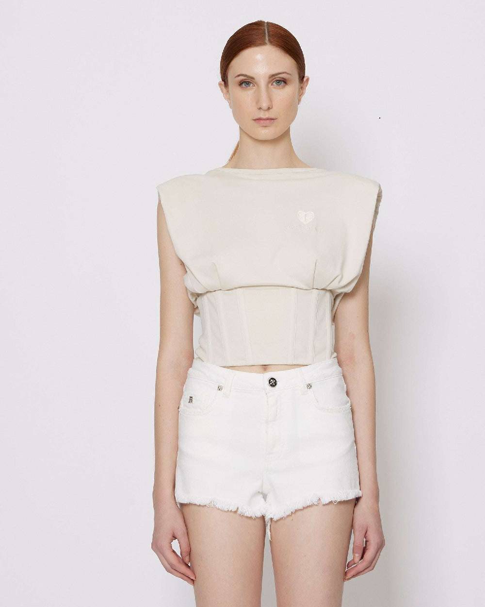 John Richmond Canotta Con Ricamo Sul Davanti