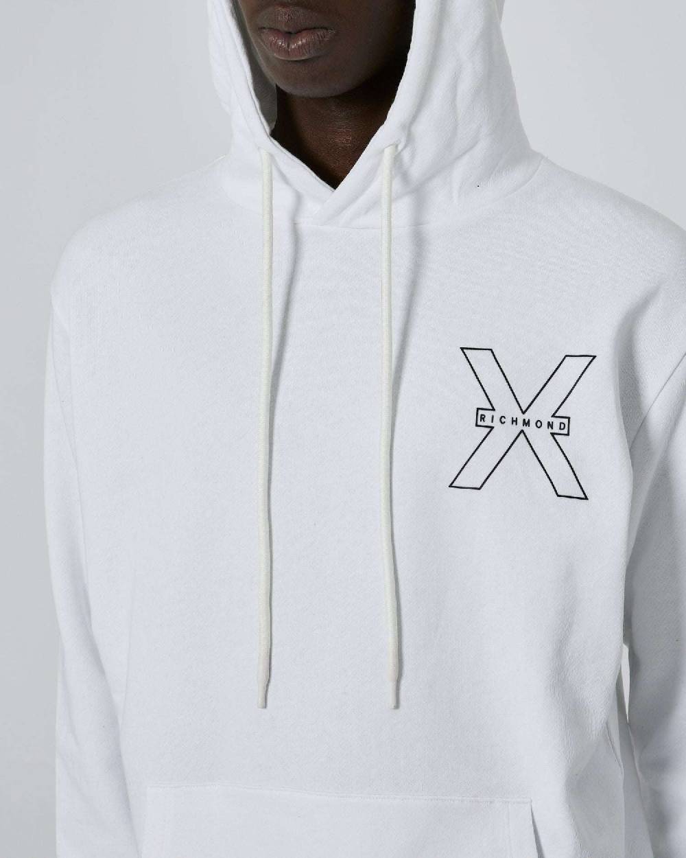 John Richmond Felpa Con Logo Ricamato Sul Davanti