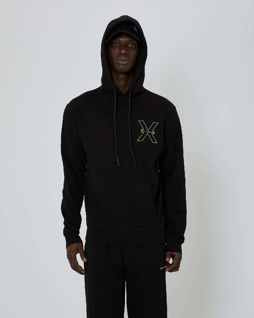 John Richmond Felpa Con Logo Ricamato Sul Davanti