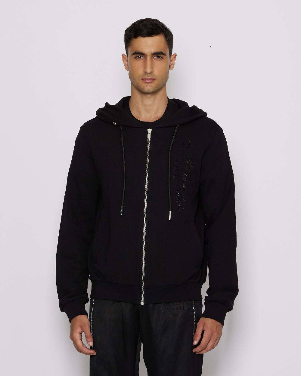 John Richmond Felpa Con Logo Sul Davanti