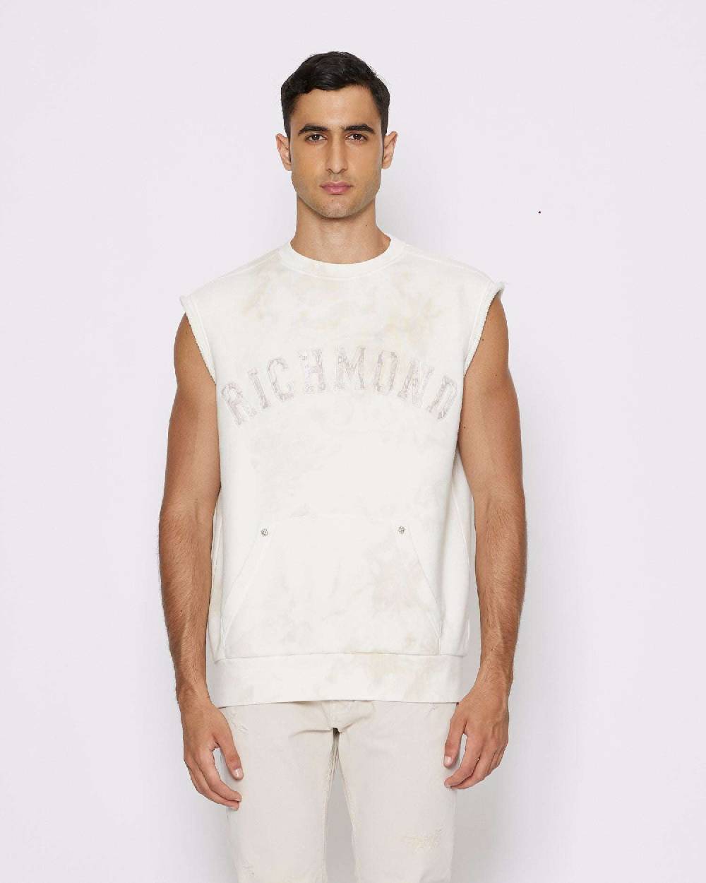 John Richmond Felpa Con Logo Sul Davanti