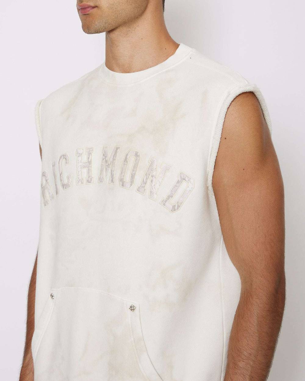 John Richmond Felpa Con Logo Sul Davanti