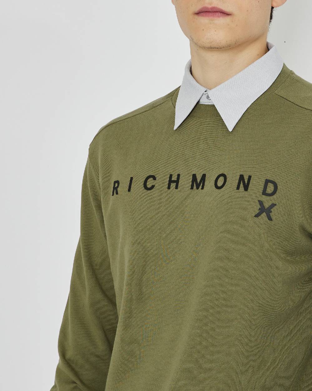 John Richmond Felpa Con Logo Sul Davanti