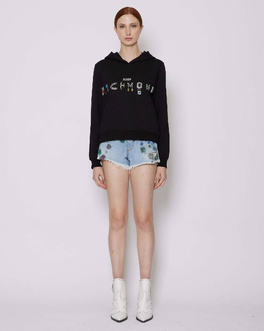 John Richmond Felpa con logo sul davanti