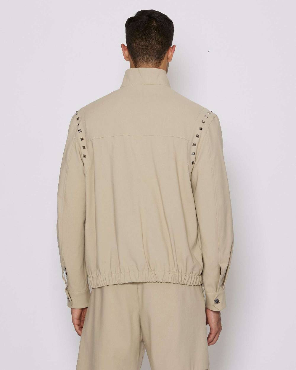 John Richmond Giacca Con Zip E Borchie Decorative