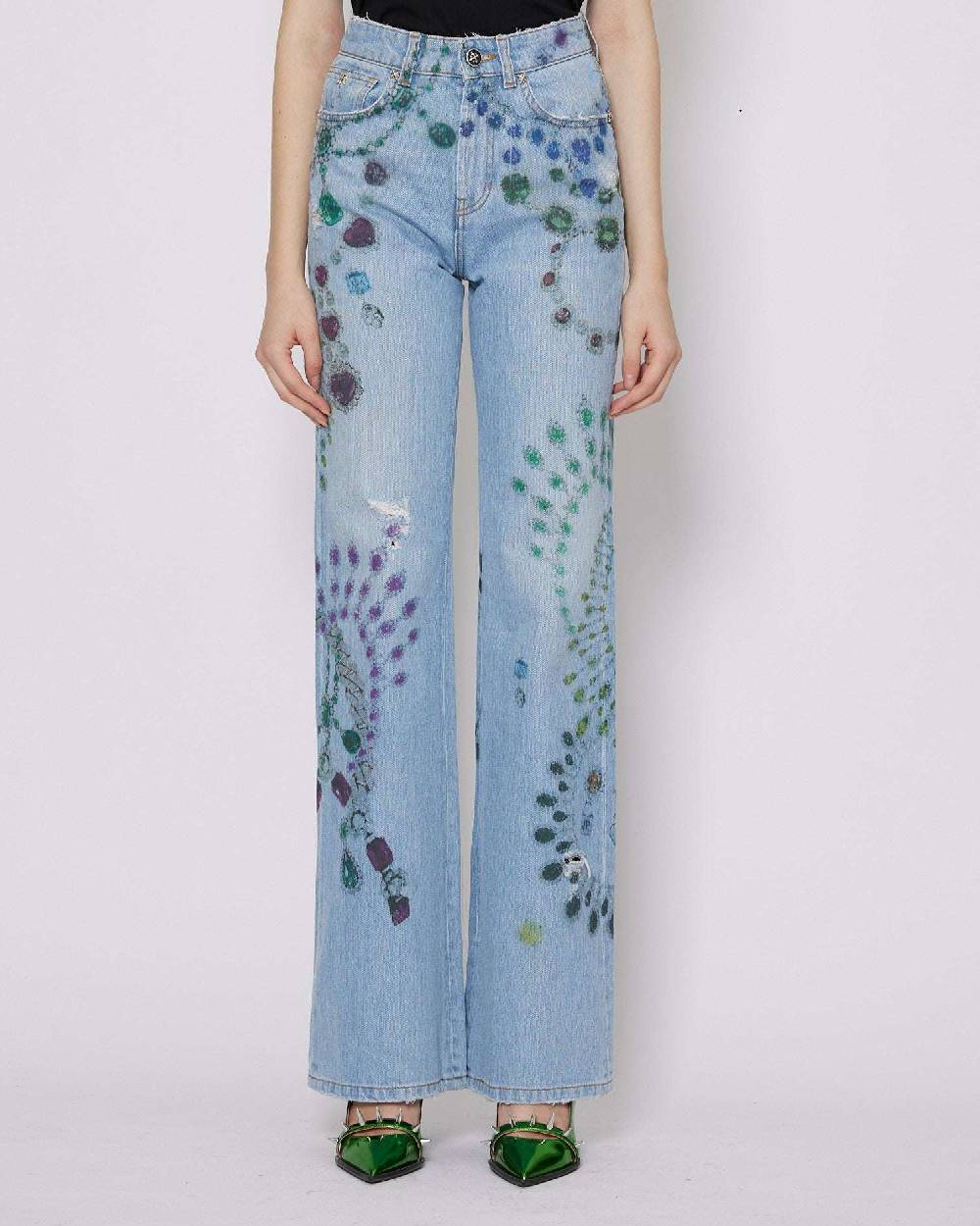 John Richmond Jeans A Vita Media Con Pattern