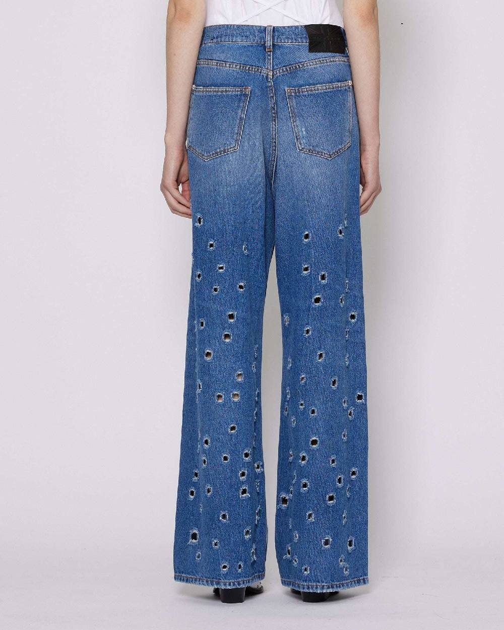 John Richmond Jeans A Vita Media Con Strappi