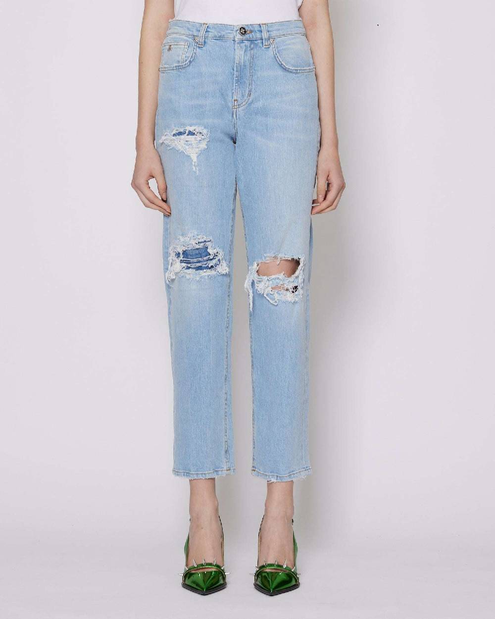 John Richmond Jeans Con Strappi Sul Davanti