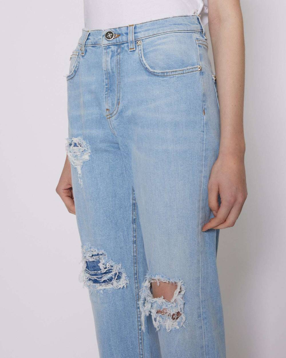 John Richmond Jeans Con Strappi Sul Davanti