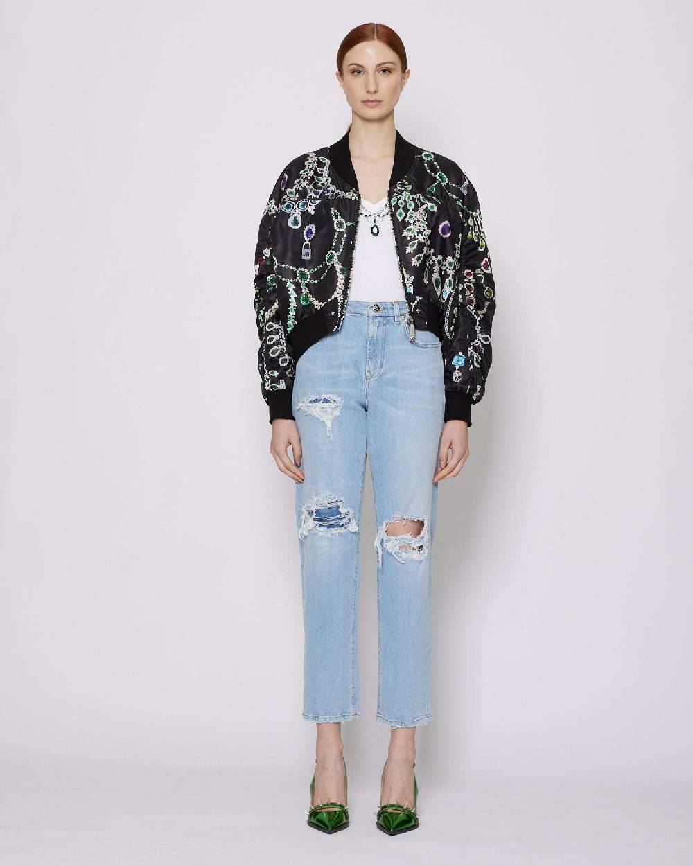 John Richmond Jeans con strappi sul davanti