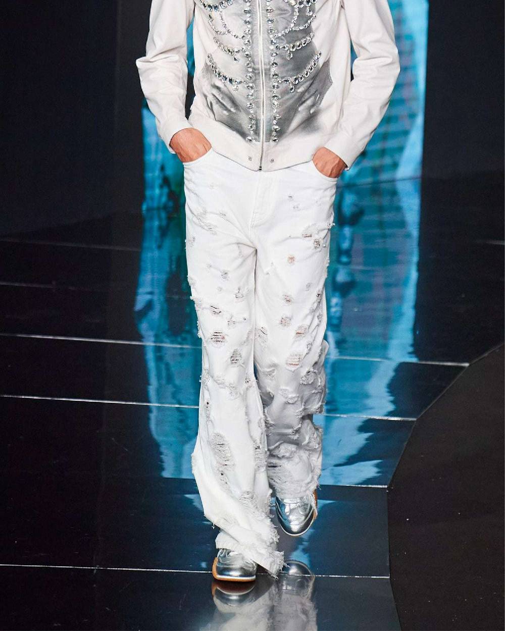 John Richmond Jeans Dal Fit Ampio Con Gamba Flare