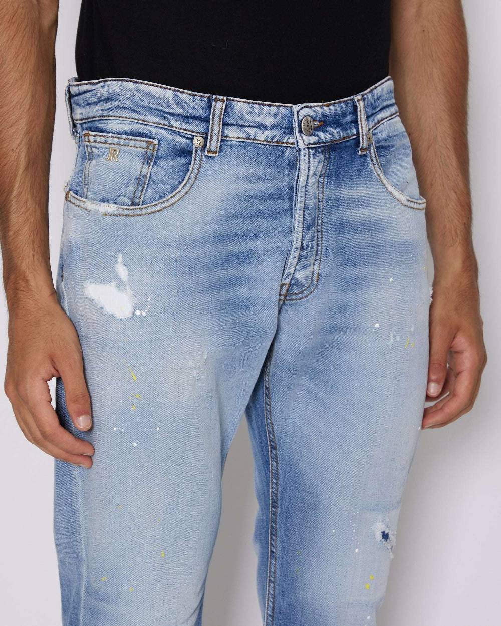 John Richmond Jeans Slim Con Lacerazioni