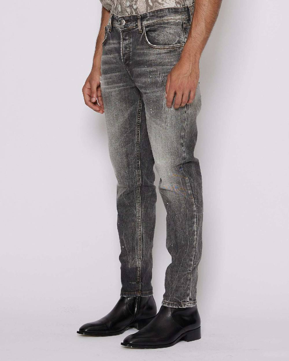 John Richmond Jeans Slim Con Lavaggio A Contrasto