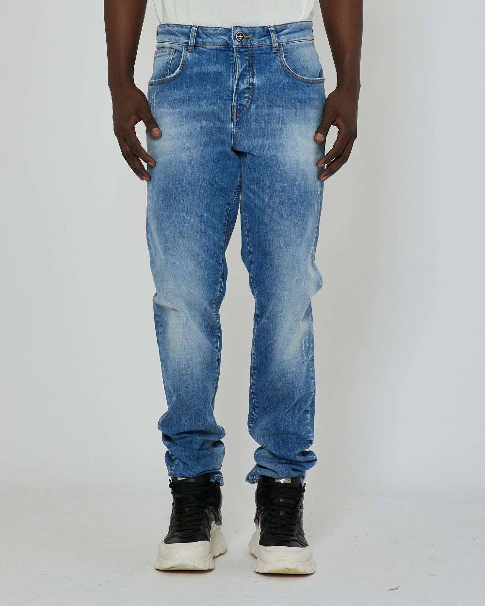 John Richmond Jeans Slim Con Lavaggio Bleaching