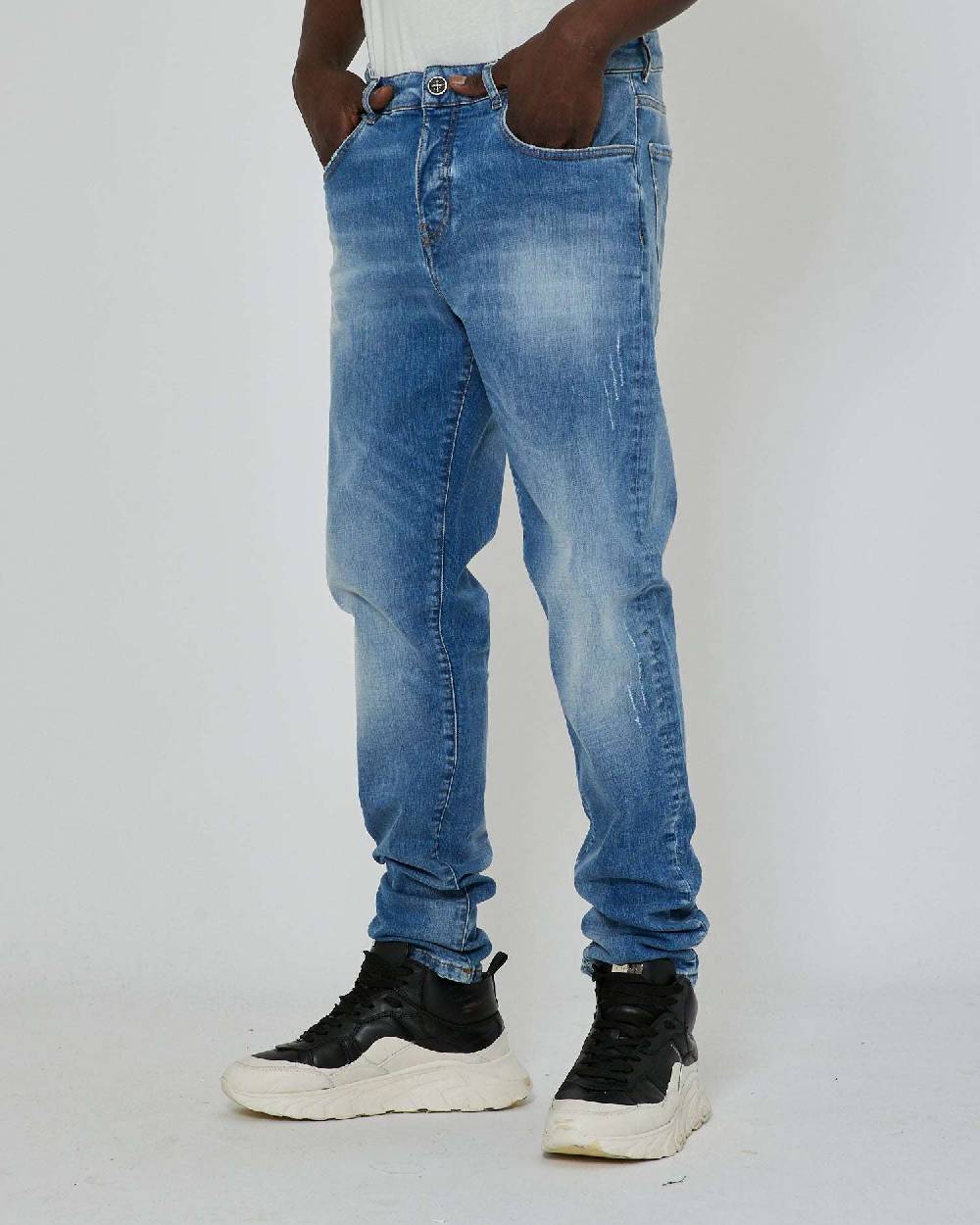 John Richmond Jeans Slim Con Lavaggio Bleaching