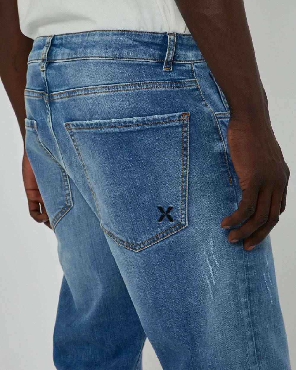 John Richmond Jeans Slim Con Lavaggio Bleaching