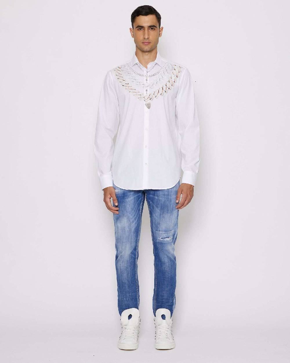 John Richmond Jeans slim con lavaggio effeto used