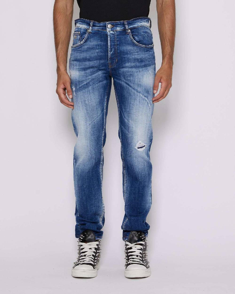 John Richmond Jeans Slim Lavaggio Bleaching