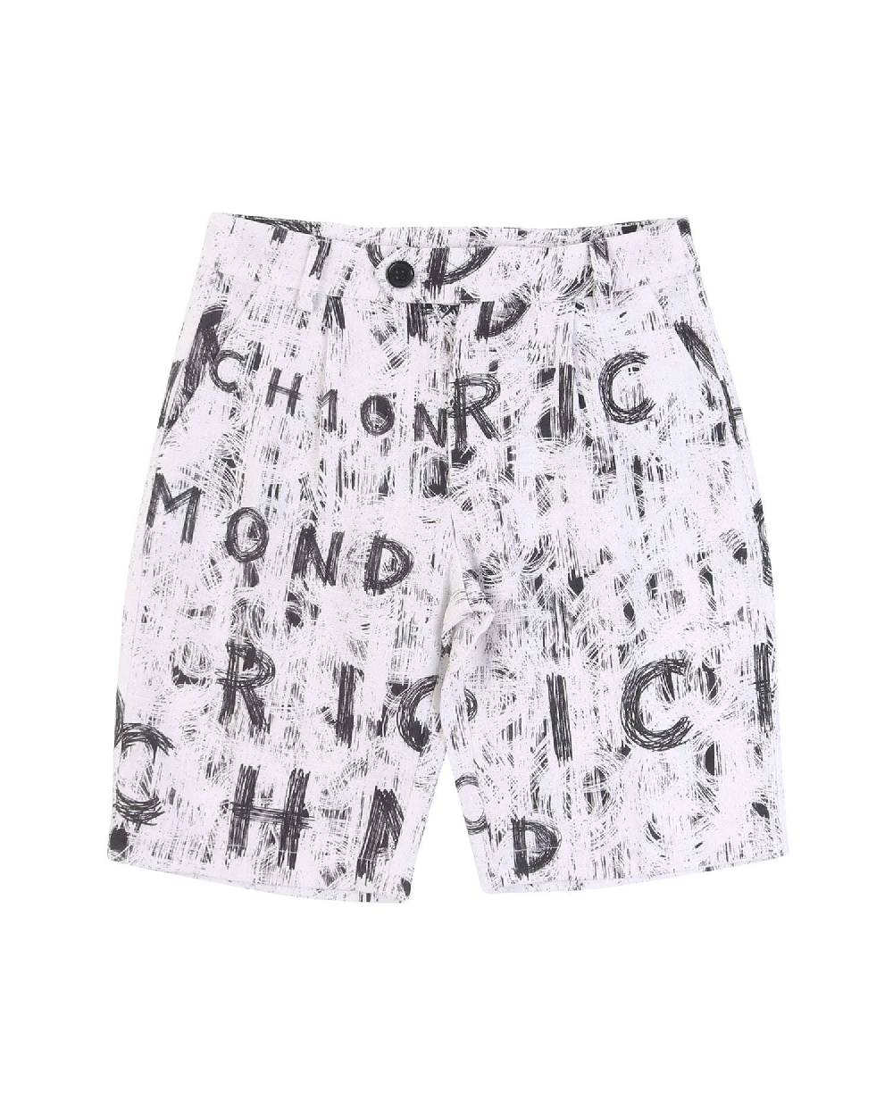 John Richmond kids Bermuda con logo allover