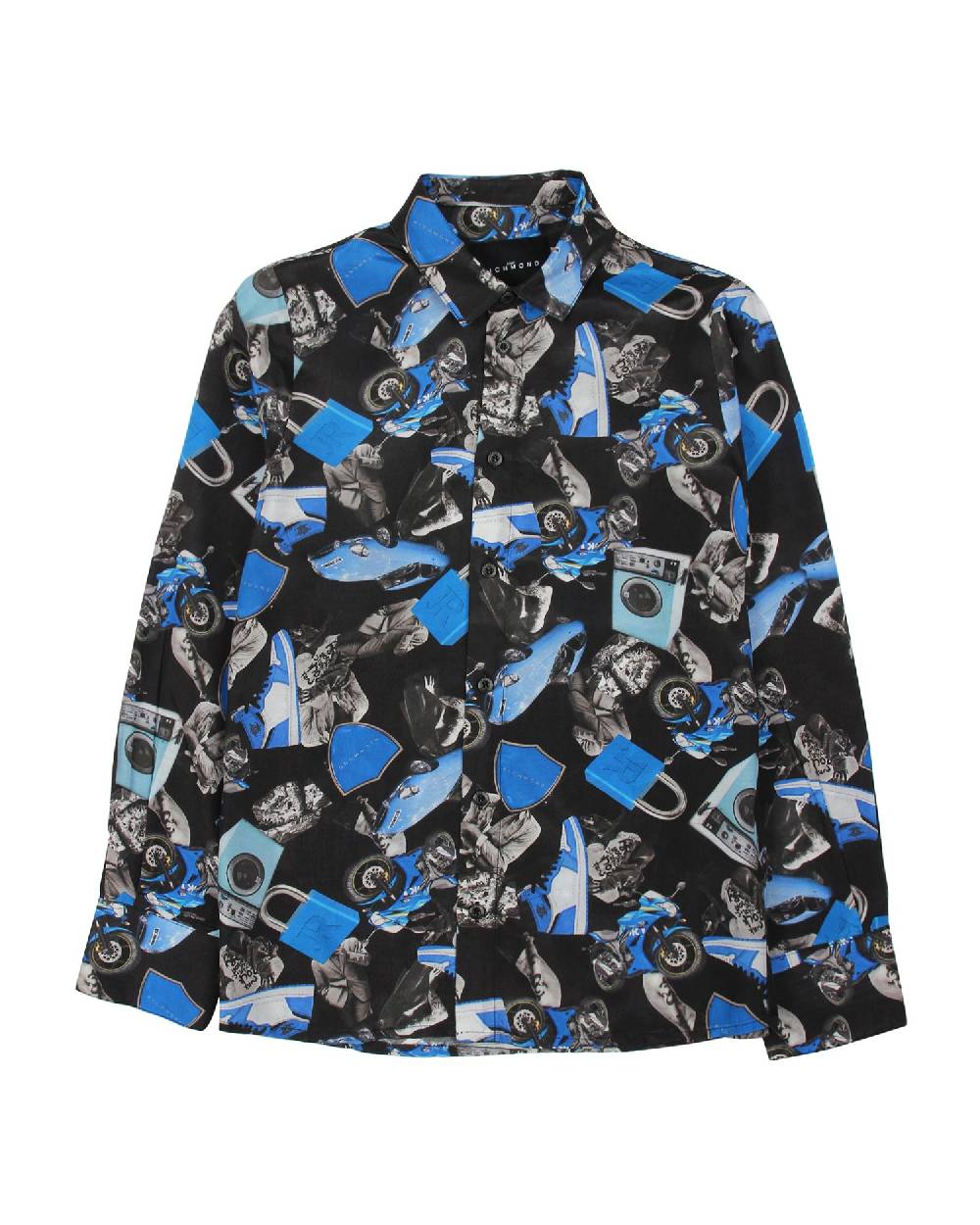 John Richmond kids Camicia con pattern allover